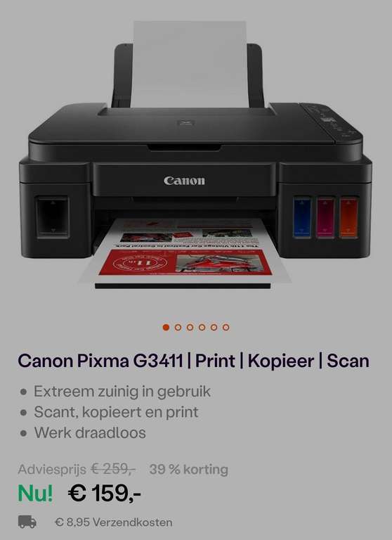 Canon Pixma G3411 | Print | Kopieer | Scan