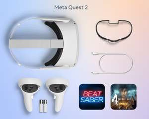 Meta Quest 2 128GB + Beat Saber + Resident Evil 4 VR