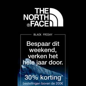 The North Face: 30% korting - ook op sale (va €200)