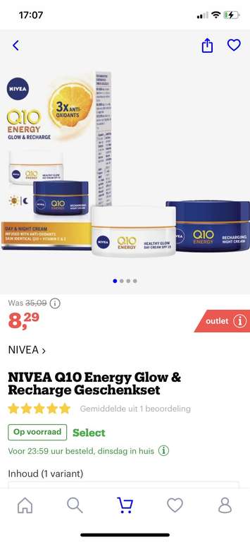 [bol.com] NIVEA Q10 Energy Glow & Recharge Geschenkset €8,29