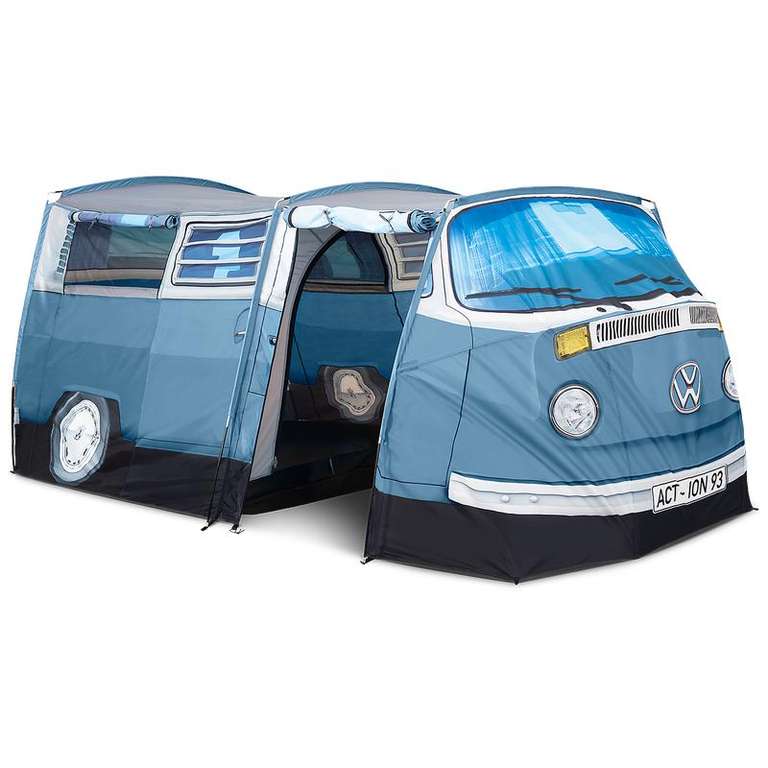 Volkswagen-bus tent (380x200x145cm - blauw)