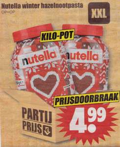 XXL Nutella Hazelnootpasta 1 KILO @ Dirk