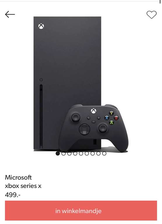 Xbox series X op voorraad (normale prijs)