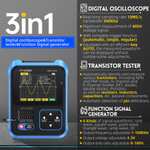 FNIRSI DSO-TC3 digitale multimeter (halfgeleidertester, RLC-meter, oscilloscoop, IR-decoder, spanningsbron en meer) voor €35,24 @ Gshopper