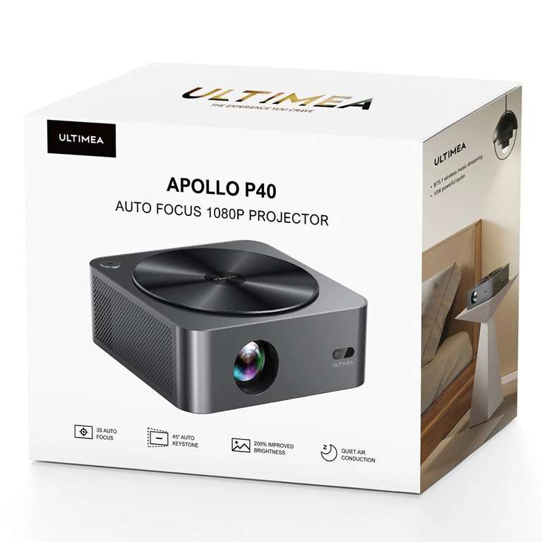 [Nu €179] Ultimea Apollo P40 1080P LCD Projector 700LM €199 @ Geekbuying