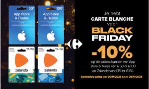 10% Korting op App Store / itunes cadeaukaart of Zalando cadeaukaart