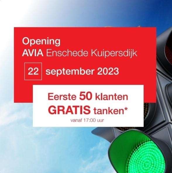 Gratis tankbeurt voor eerste 50 klanten(AVIA Enschede)