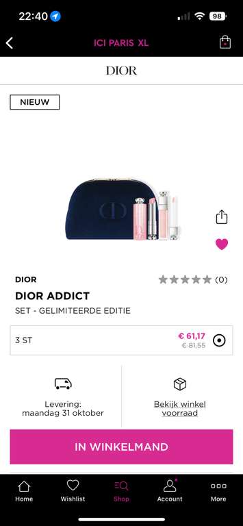 Dior addict make-up set