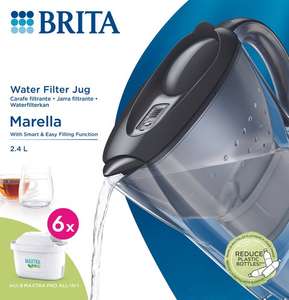 BRITA waterfilterkan Marella 2,4L + 6 cartridges filter navulling