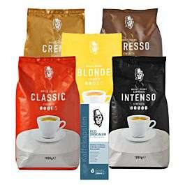 Kaffekapslen koffiebonen. 5 kg voor €37,45+ontkalker.