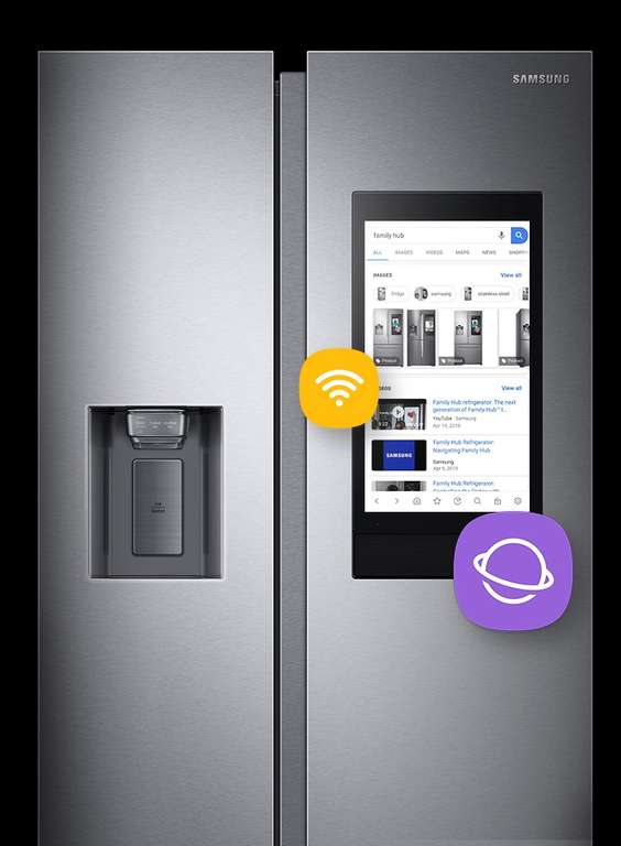 Samsung Family Hub Slimme Amerikaanse koelkast (614L) RS6HA8891B1 voor €1939 @ Samsung