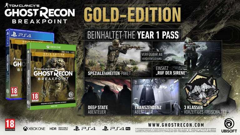 Tom Clancy's Ghost Recon: Breakpoint - Gold Edition voor de PS4