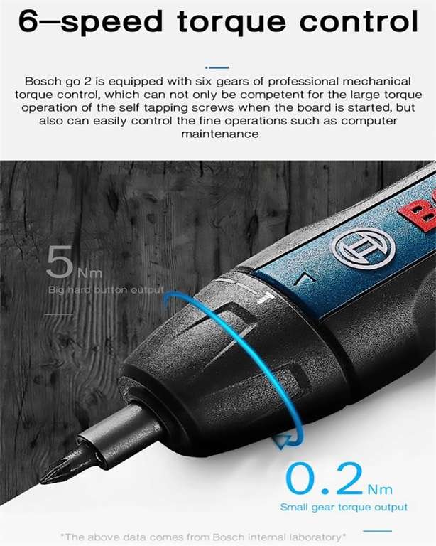 Bosch Go 2.0 elektrische schroevendraaier voor €43,99 @ GeekBuying