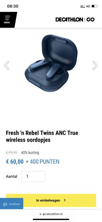 Fresh 'n Rebel Twins ANC True wireless oordopjes