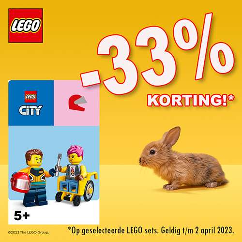 33% Korting op 6 LEGO thema's