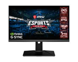 MSI Oculux NXG253R - Full HD IPS 360Hz Gaming Monitor - 25 Inch