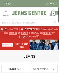 Dames en heren jeans voor €20