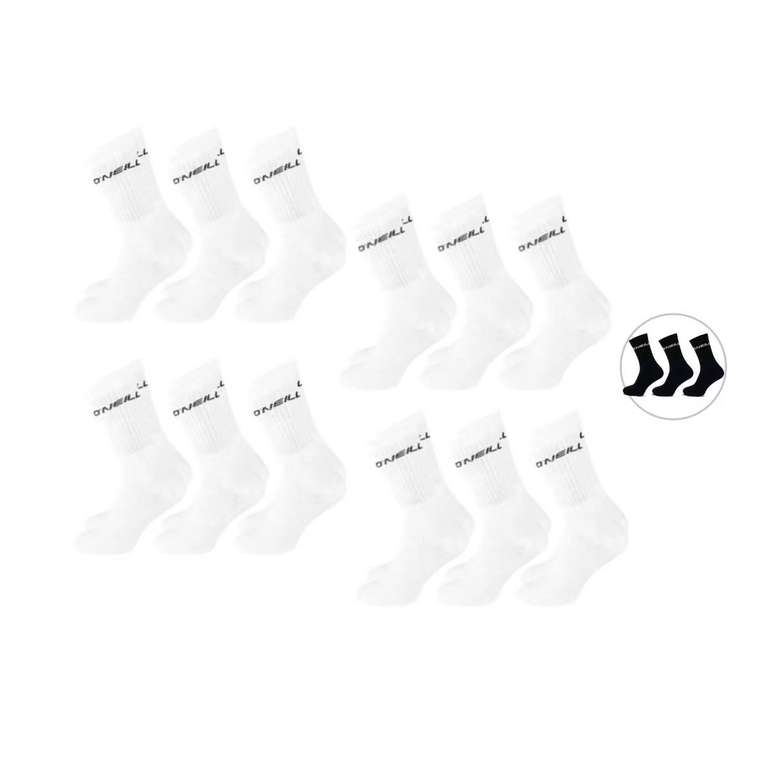12 paar O'Neill sportsokken (wit of zwart) voor €12,95 incl. verzending @ iBOOD