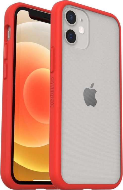 OtterBox React case voor iPhone 12 Mini - Transparant/Rood