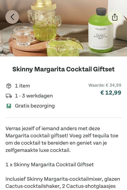 Skinny Margarita Cocktail Gift Set