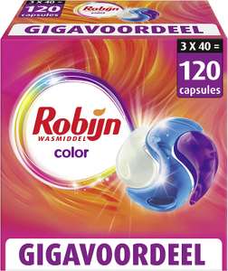 Robijn Color Wasmiddel 3-in-1 Wascapsules, speciaal voor de gekleurde was - 3 x 40 wasbeurten - Voordeelverpakking
