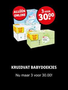 Kruidvat Babydoekjes - 3 voor 30 (online)