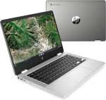 HP Chromebook x360 14a-ca0107nd - 14 inch - touchscreen - grijs / wit