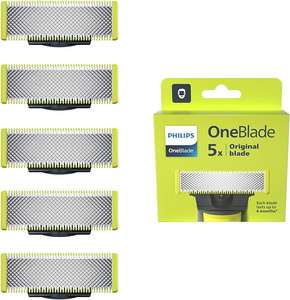 Philips OneBlade roestvrijstalen vervangende mesjes - 5 stuks (QP250/50)