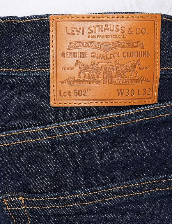 Levi's heren Jeans 502 Taper Biologia Adv (donkerblauw)