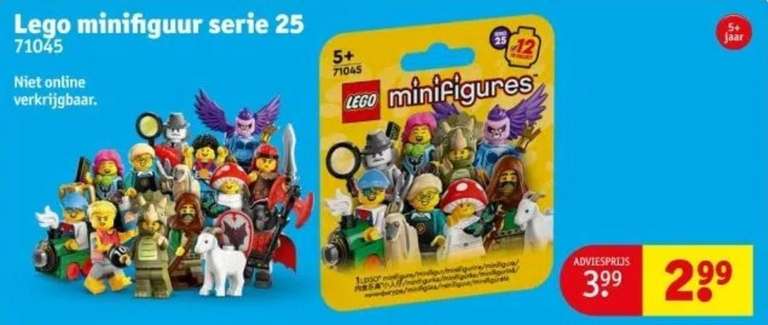 Lego Minifigures Serie 25 €2,99 @ Kruidvat