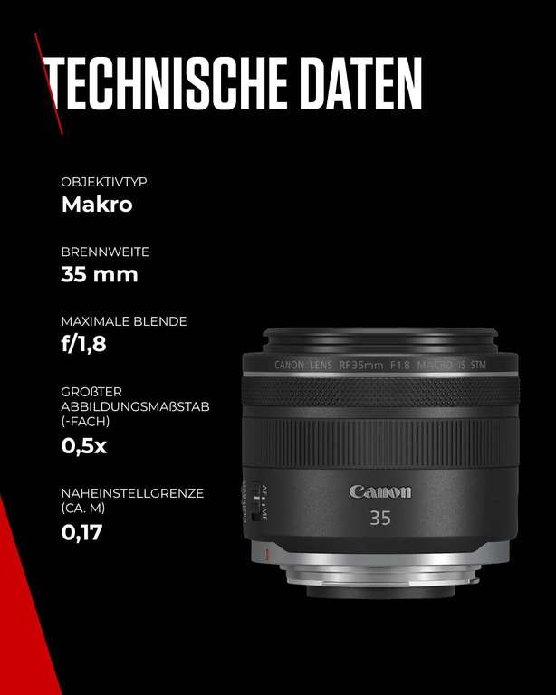Canon RF 35mm F1.8 Macro IS STM – compact zoom lens bij Amazon.de