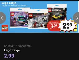 Diverse Lego polybags (Friends, Spiderman Creator) €2,99 @ Kruidvat