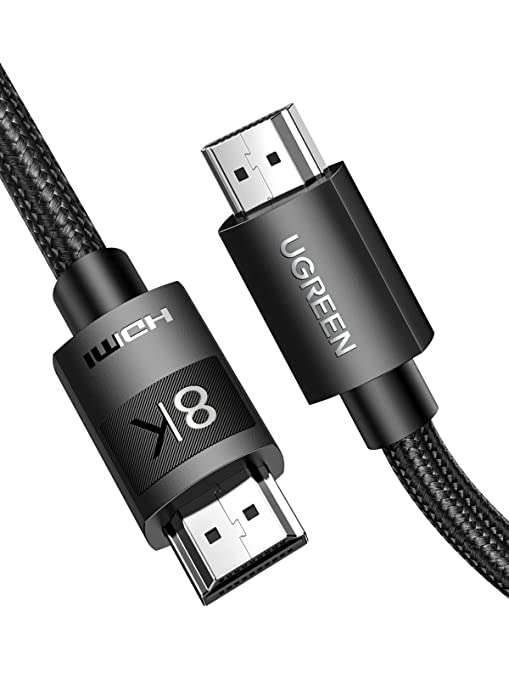 UGREEN 8K HDMI Kabel 2.1 (Nylon, 8K/60Hz, 4K/120Hz, 2 meter) voor €9,46 @ Amazon.nl