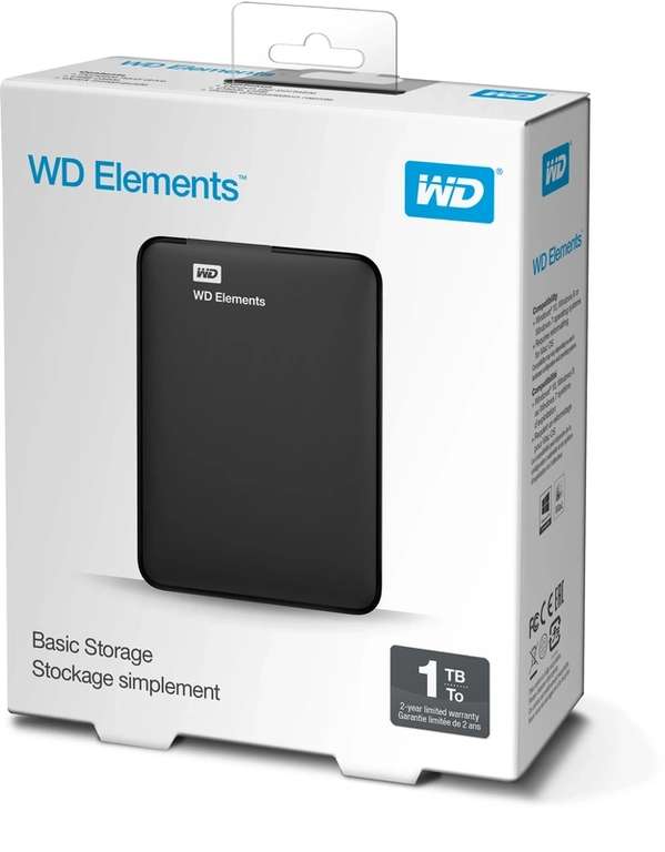 WD Elements Portable USB 3.0 1TB Externe Hardeschijf