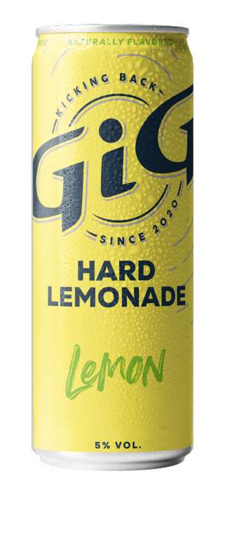 GiG hard seltzer/hard lemonade € 26,25 per tray 24 stuks en gratis bezorging in Randstad