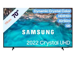 Samsung 70" Crystal 4K TV voor €899,95 @ iBOOD