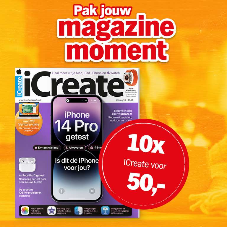 iCreate magazine, Haal meer uit je Mac, iPad, iPhone en Apple-Watch.