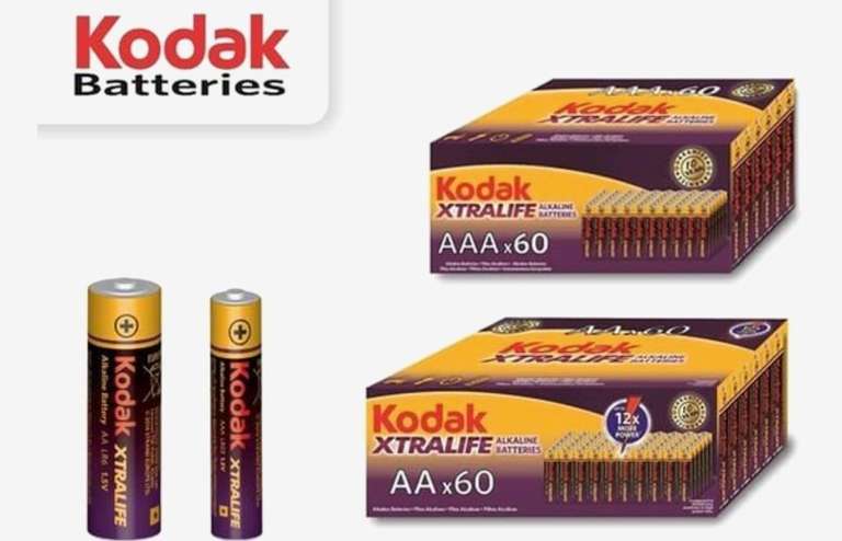 Kodak XTRALIFE alkaline AAA en/of AA - Batterij - 60 stuks