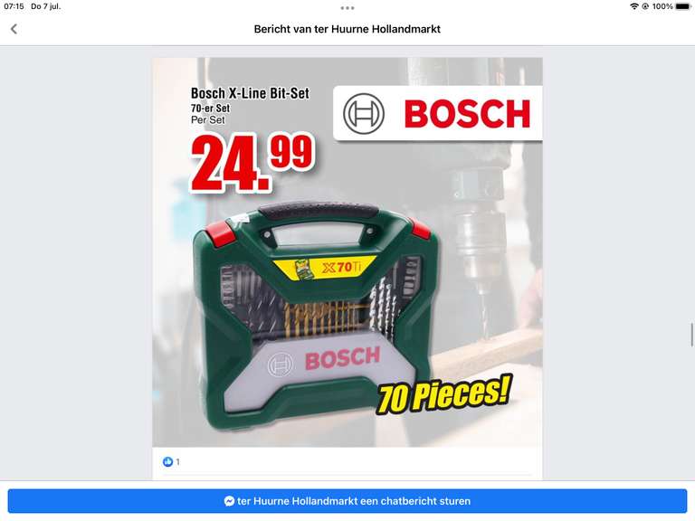 Bosch x70ti bit-set