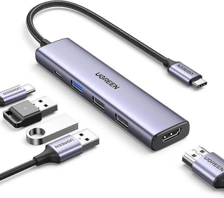 UGREEN USB-C 5 in 1 Hub met PD 100W €14,84 @ Amazon NL