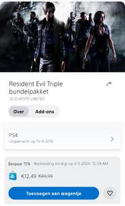 [PS4] Resident Evil 4,5,6 triple bundelpakket