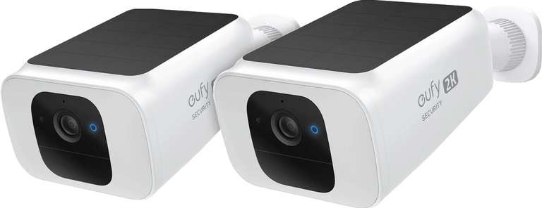 Eufy Solocam S40 Solar 2K (2-pack) draadloze beveiligingscamera voor buiten voor 219,00 @ coolblue