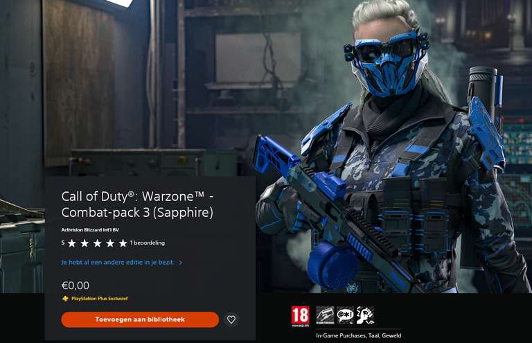 Call of Duty: Warzone - Combat-pack 3 (Sapphire)