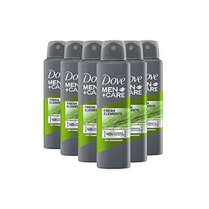 Amazon DE - 6x Dove Men + Care Anti-transpirant deospray (Fresh Elements)