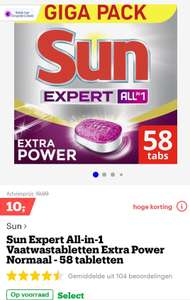 Vaatwastabletten Sun Expert 58 stuks