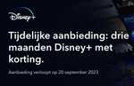 Disney+ 3 maanden voor €1,99 per maand - voor nieuwe en terugkerende gebruikers @ Disney+