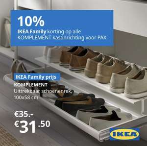 10% korting IKEA PAX kastinrichting