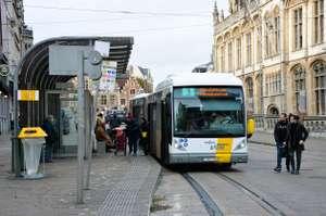Gratis dagkaart voor tram/bus op koopzondagen in Gent (Belgie)