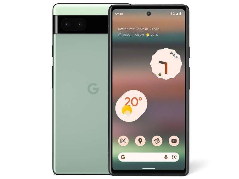 Google Pixel 6A Groen voor 182 EUR icm 50+ Mobiel abonnement voor 2 jaar.