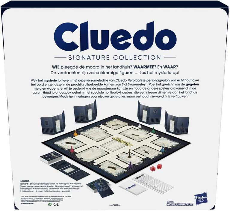 Cluedo Signature Collection bordspel voor €26,50 @ Amazon.nl